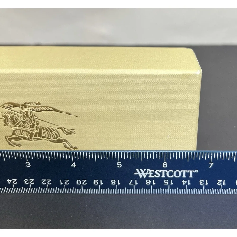 Burberry Tan Eyewear Box‎ Booklet Luxottica Group Gold Logo Gift Box High End